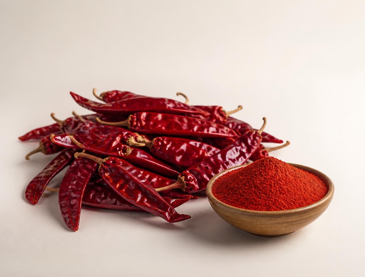 Red Chillies — Whole dried red chilli & powder